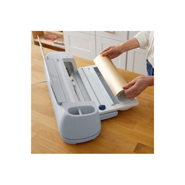 Tillbehörsavrullare - Cricut - Explore 3 / Maker 3 - Silver - Smarta materialkompatibla - Integrerad pappersskärare Vit