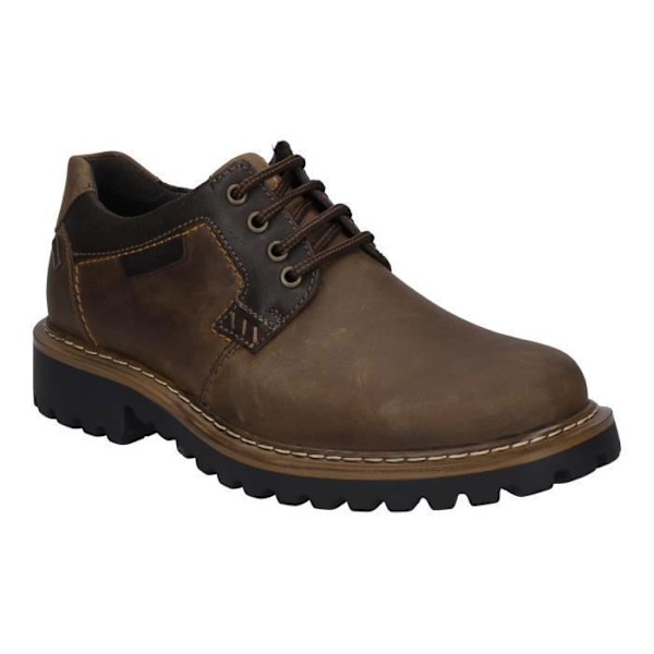 Låga skor för män - JOSEF SEIBEL - Chance 08 - Läder - Brun - TopDryTex kastanj 40