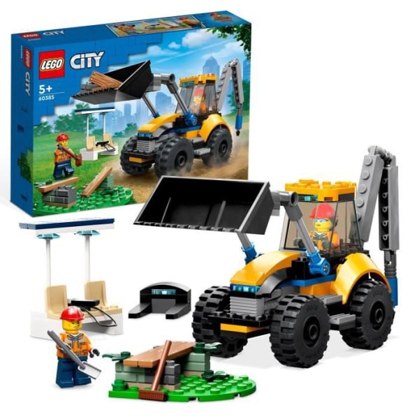 LEGO® City 60385 Bygggrävmaskin, Leksaksbyggnadsmaskin, Pojkar och Flickor 5 år