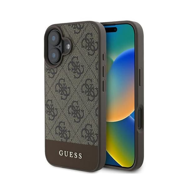 Hårdskal Guess för iPhone 16 Plus 6.7 med nedre band med logotyp