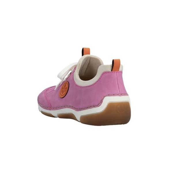 Basket Basse Läder Rieker Morelia - Rosa Ros 37
