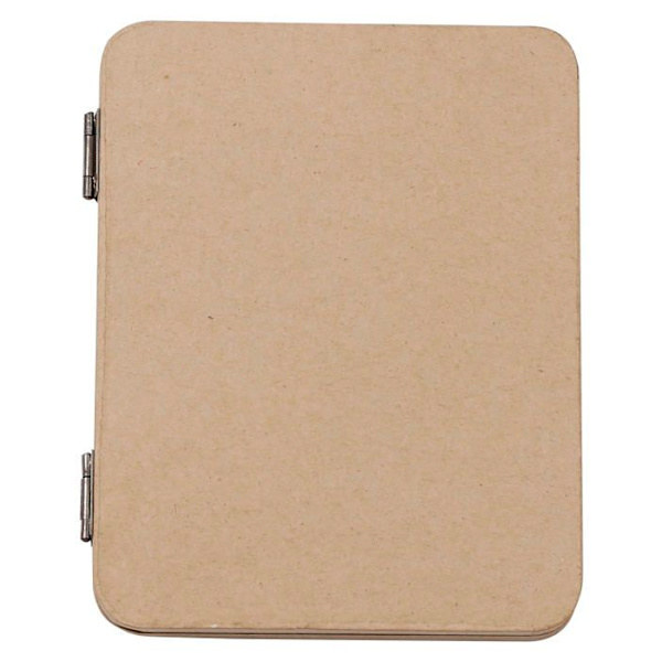 Decopatch fotoram - CD030C - Décopatch - Ett brunt pappersmachéstöd 14x1,5x18cm, Hjärtalbumram för 2 foton