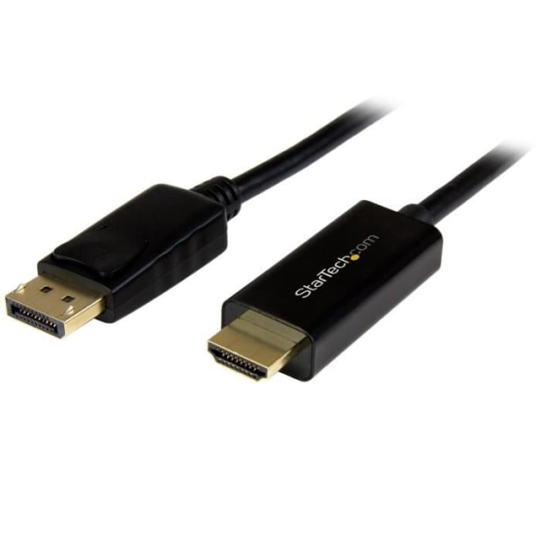 DisplayPort till HDMI-adapterkabel - STARTECH.COM - 2 m - 4K - HDCP/DPCP-kompatibel - Svart Svart