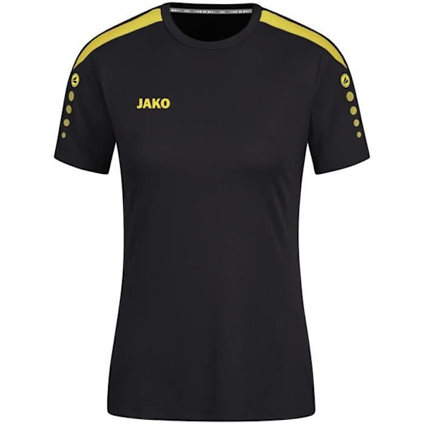 Jako Power barntröja - Svart/Citrongul - 11/12 år - 100% återvunnen polyester - Keep Dry-funktion Svart/Citrongul 9-10 år gammal