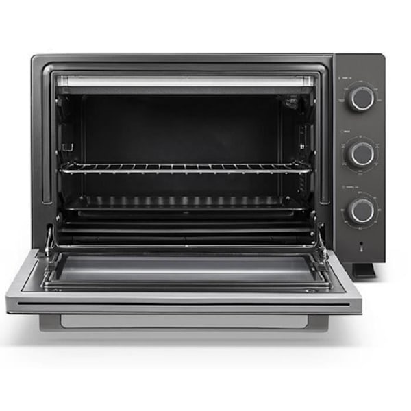 SCHNEIDER - SCEO946MG - Fristående ugn - 46 liter - Fläktstödd värme - Rotisserie - Automatisk avstängning - Timer - Mörkgrå