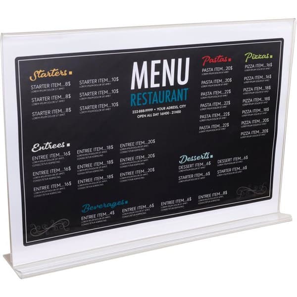 Exacompta 84159D - Presentationsfickor A4 - Transparent Crystal - Förpackning med 10 Klar kristall