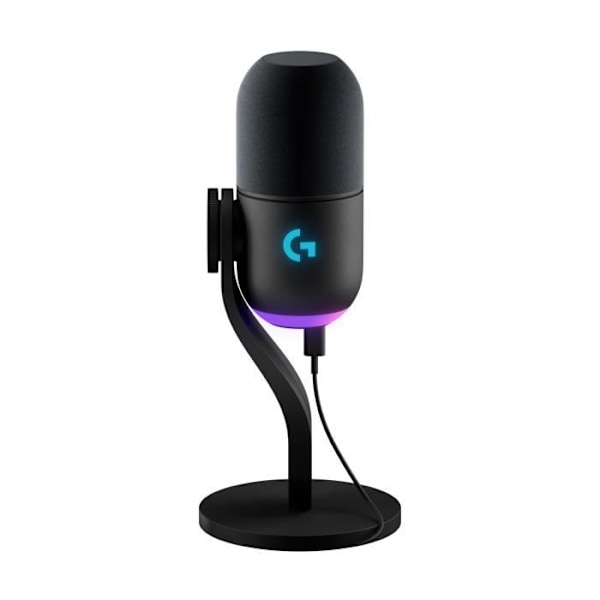 Logitech G Yeti GX dynamisk RGB-spelmikrofon med LIGHTSYNC, USB Svart