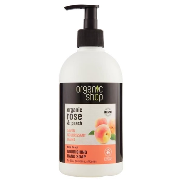 Organic Shop Organic Shop Rose Peach Handtvål 500 ml - 4744183011656