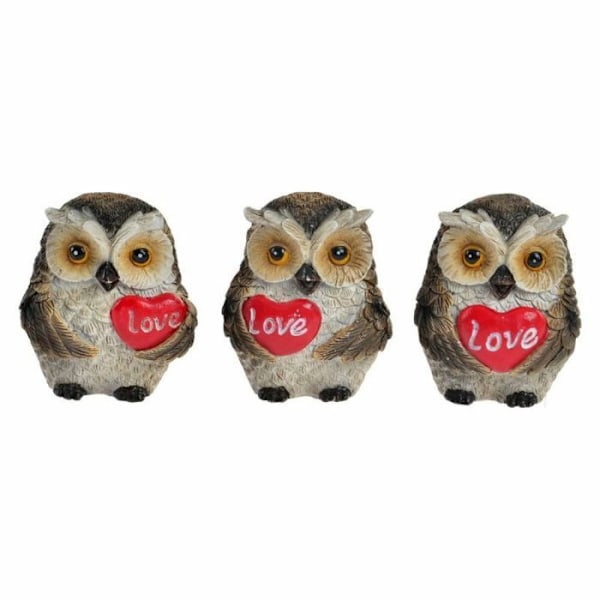 Magneter - magneter Dkd heminredning - S3019929 - Traditionell Resin Owl Magnet (3 stycken)