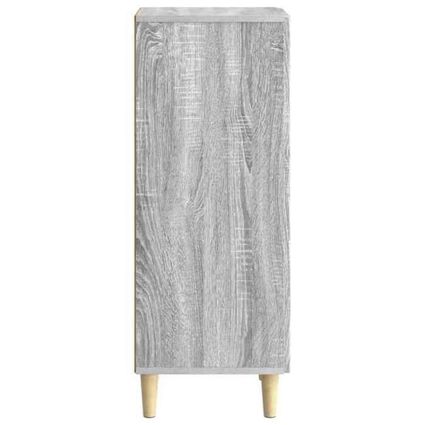 vidaXL Buffé Sonoma grå 33 x 34,5 x 90 cm Ingenjörsträ 894601