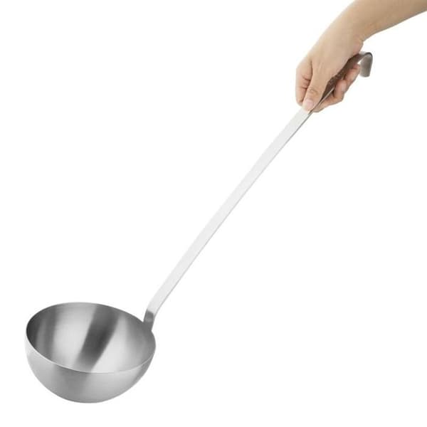 Louche - Vogue - 750 ml - Rostfritt Stål - Diskmaskinssäker - 14 cm i Diameter Grå