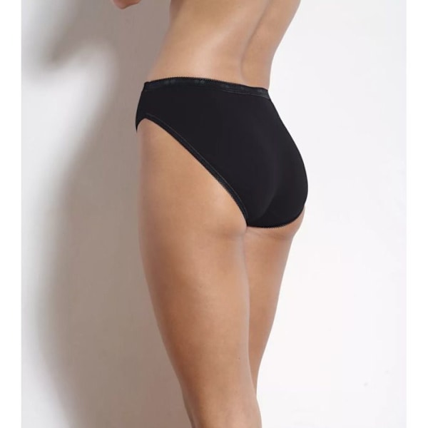 Culotte damer - Sloggi - Basic+Tai - Behagelig - Lavt liv - Myk bomull svart 50