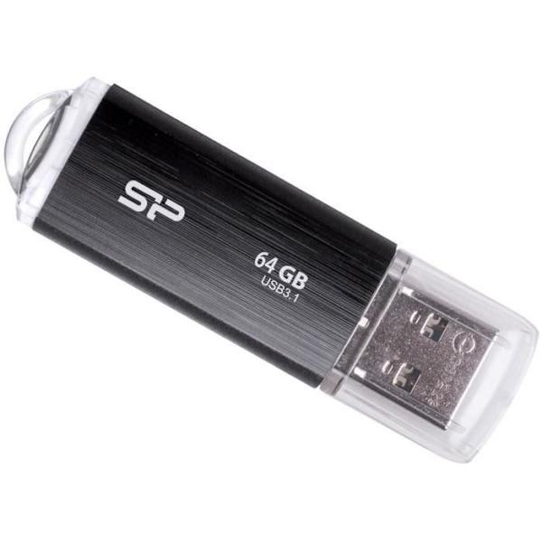 SILICON POWER USB Flash Drive 3.1 B02 - 64 GB - Svart