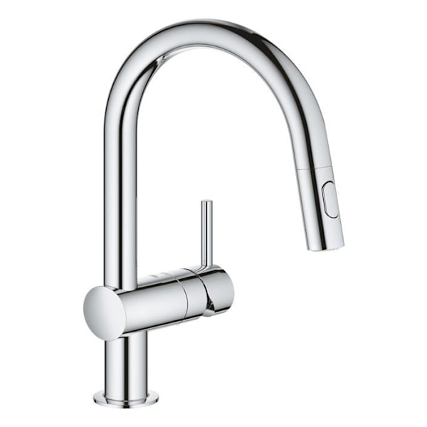 GROHE MINTA BEC-C diskbänksblandare 2-stråle handdusch - Krom - Mässing - 223 mm djup