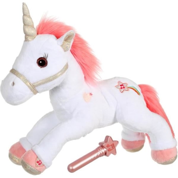 Gipsy Toys - Magisk Lica Bella Unicorn - 35 cm - Rosa och Vit Rosa