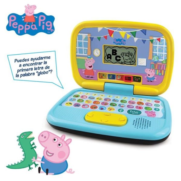 Vtech - 80-553522 - Peppa Pig Learning Portable, interaktiv dator för barn + 3 år, ESP-version, , unico