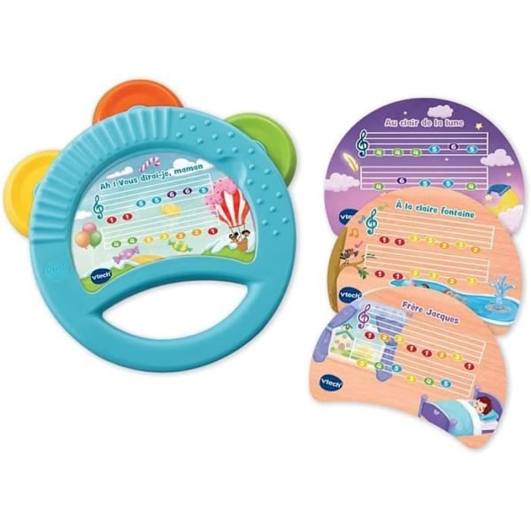 VTECH BABY - Play Green - Magic Lumi Xylo-Tambourine (FSC® träleksak) Flerfärgad