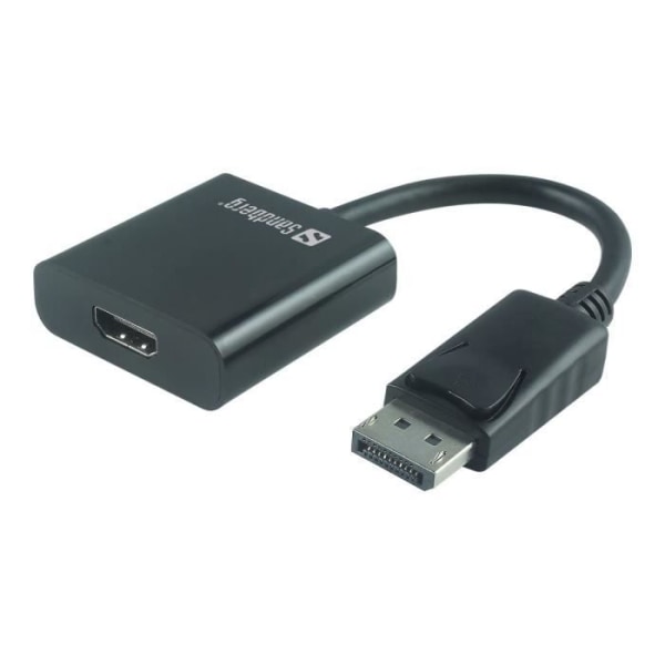 Sandberg - Videoadapter - DisplayPort - HDMI - HDMI (F) till DisplayPort (M) - 20 cm - 4K-stöd