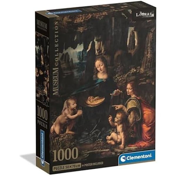 Pussel - CLEMENTONI - Museum Virgin Rocks - 1000 Bitar - Tillverkad i Italien - Ekologisk