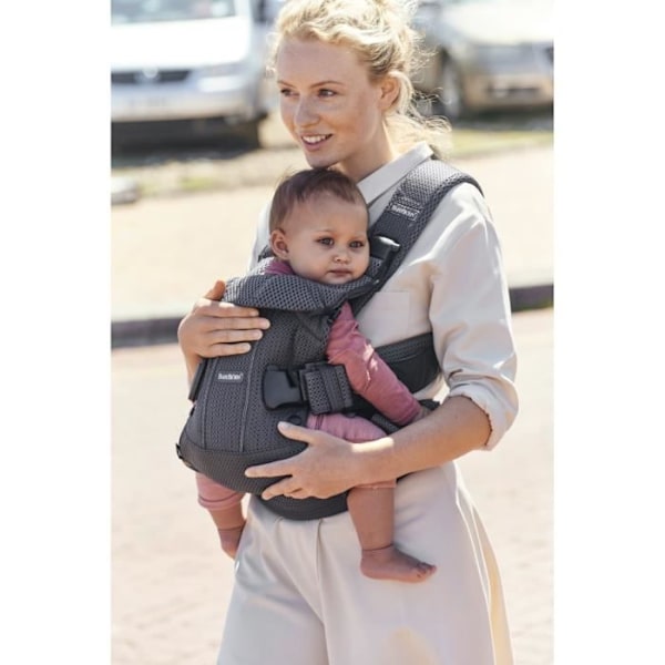 One Air bärsele - BABYBJÖRN - Antracit - Fysiologisk - 3D Mesh - 0-3 år Antracit