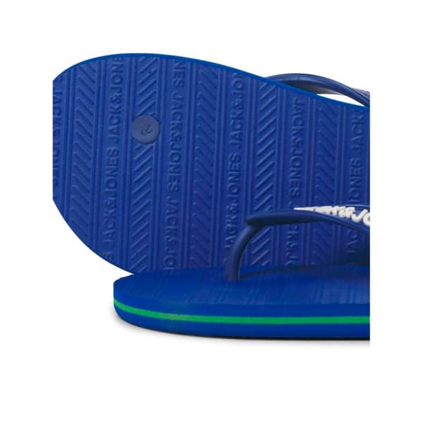 Tongs Jack & Jones Basic LN blå - gummi, gummisula, avslappnad stil blå kvarts 44/45