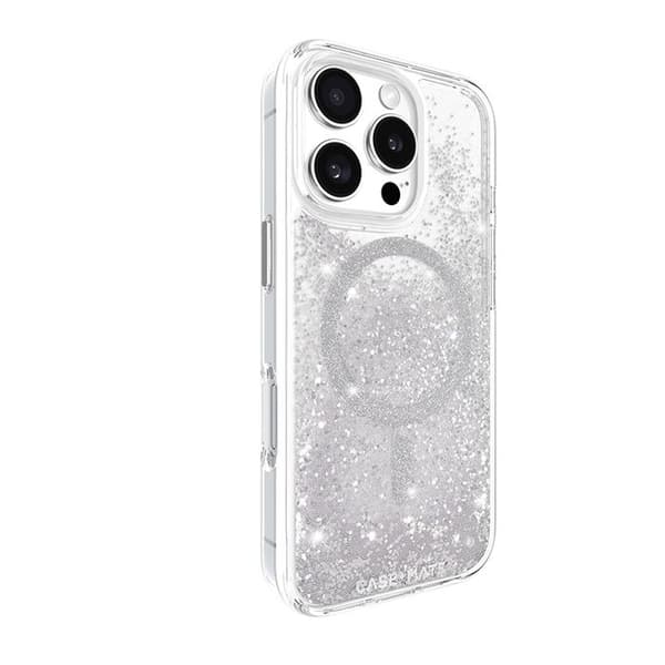 Skyddsskal - Case-Mate - iPhone 16 Pro - Silver - Vattenfall - Halvstyvt Silver