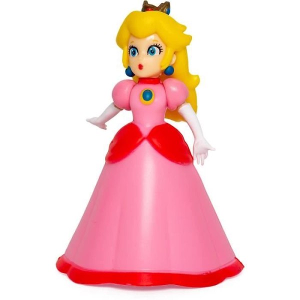 Mario and Friends Figurines Box - JAKKS - Super Mario Mario, Luigi, Princess Peach - 6cm