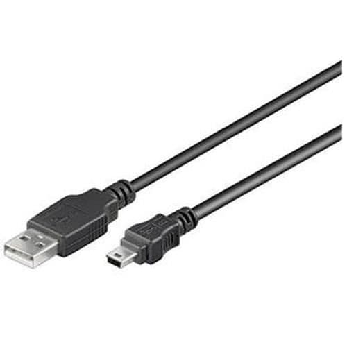 PremiumCord 1 m USB2.0 - miniUSB M-M, 1 m, USB A, Mini-USB B, 2.0, hane-hane, svart