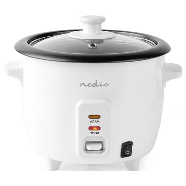 Nedis riskokare 300 W 0,6 L Vit