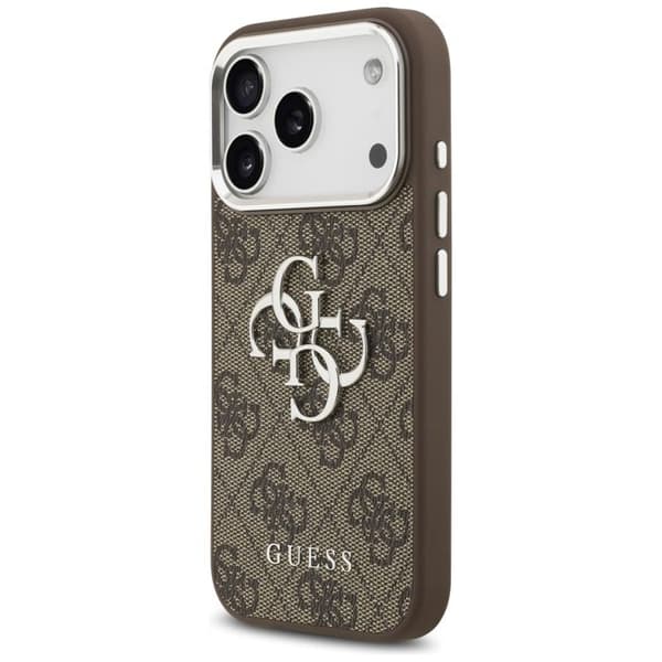 Coque Guess Hardcase Big 4G Logo Classic Logo för iPhone 17 Pro - Brun Brun