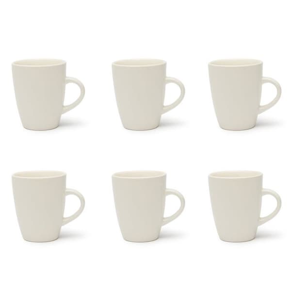 Tasse - Excelsa - Mazagran - Set om 6 - Keramik - 400 ml - Vit Vit