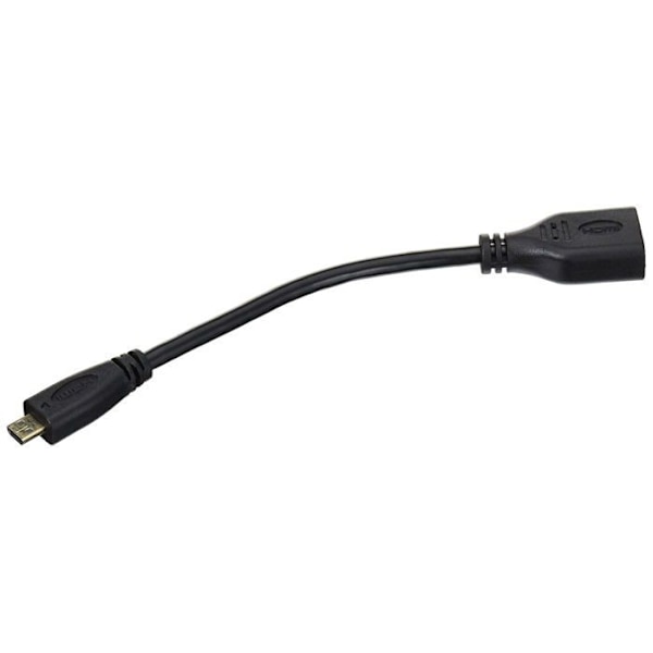 Systems Micro HDMI 1.4 typ D hane till mini HDMI 1.4 typ C (hona) adapterkabel 15 cm