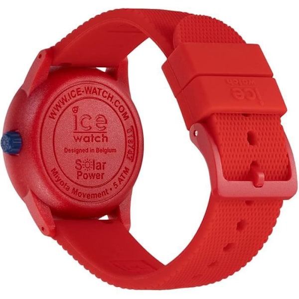 Ice Watch – Unisexklocka – Quartz – Analog – Röd silikonrem – 018742 Röd