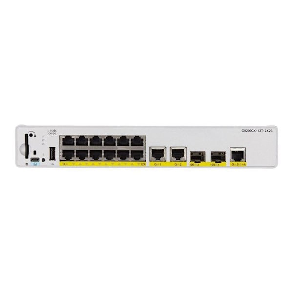 Managed switch - Cisco - Catalyst 9200CX - 12 portar - Power over Ethernet - Gigabit Ethernet