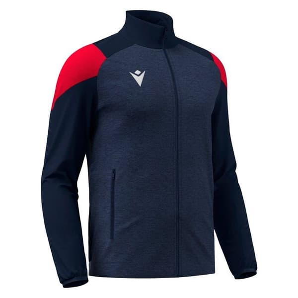 Macron Vanir full zip träningsjacka marinröd XXL