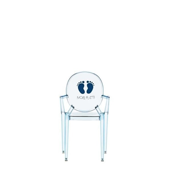 Kartell Lou Ghost Chaise, Blå, 2.7 x 37 x 63 cm - 0285577