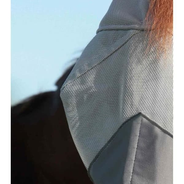 Premier Equine Buster Standard Plus Horse Flugmask - silver - L
