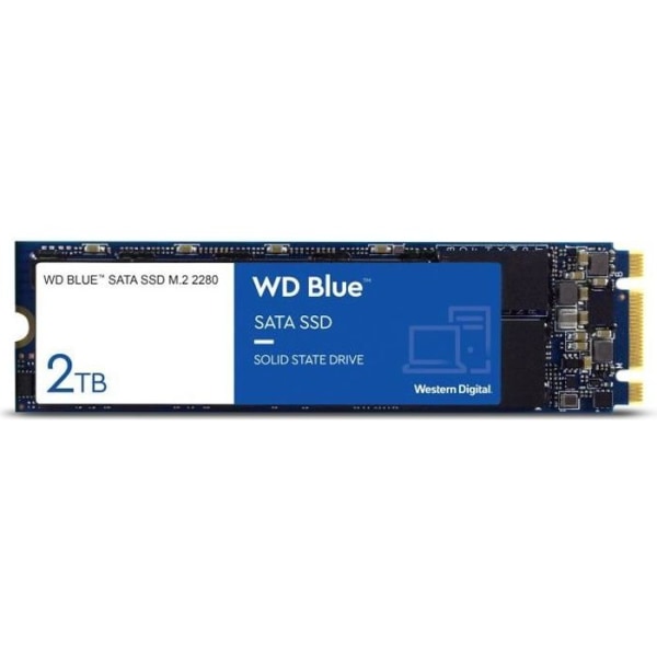 WD Blue ™ SSD hårddisk - 3D Nand - M.2 / 2280 Format - 2TB
