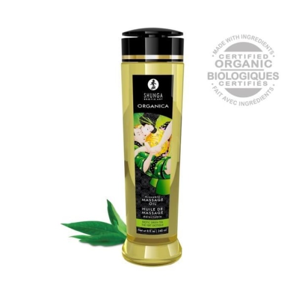 Organica Organic Green Tea Massage Oil Ljuvligt grönt te