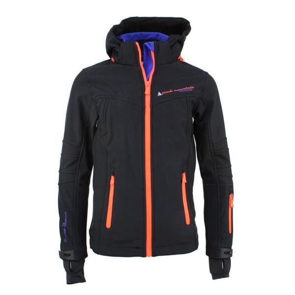 Flickblouson softshell GAMALA Svart/korall 12 år