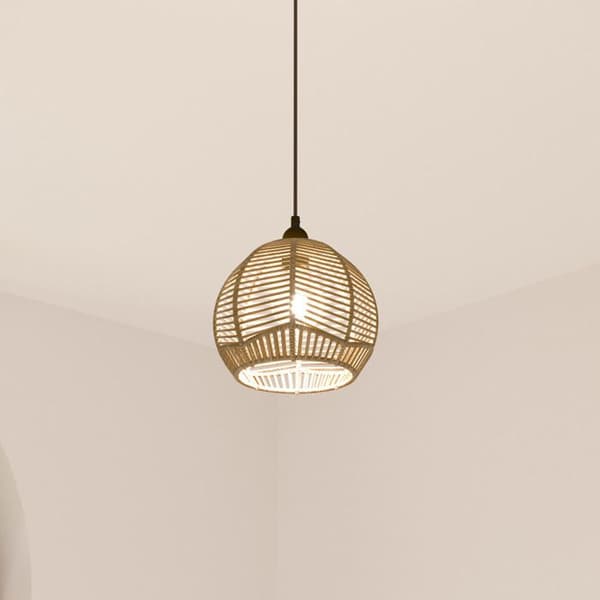 Hänglampa "Caren" D24cm beige beige