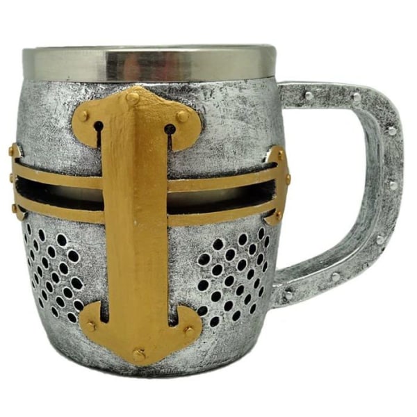 Puckator - KN213 - Puckator Decorative Tankard - Medieval Knight - Guld och Silver