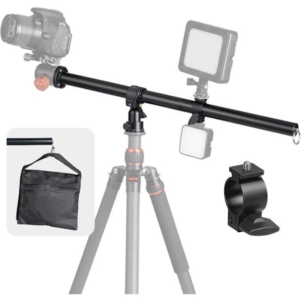 Tripod förlängningsarm - TARION - VB-01 - Aluminium - Rotativ 360° - Max belastning 17,6 lb