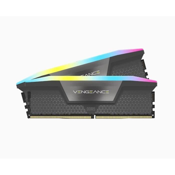 RAM-minne - CORSAIR - Vengeance RGB DDR5 - 32GB 2x16GB DIMM - 5600 MHz - 1,25V - Grå (CMH32GX5M2B5600Z36K)