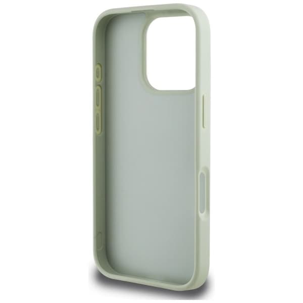 Coque Guess Hardcase Grained Big 4G Logo Small Classic Logo för iPhone 16 Pro Max - Grön Grön