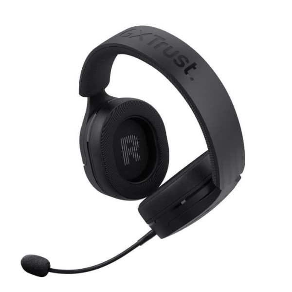 Trust Gaming GXT 489 Fayzo Wired Gaming Headset med mikrofon, 85 % återvunnen plast, 3,5 mm, PS5, Xbox, Switch, PC - Svart