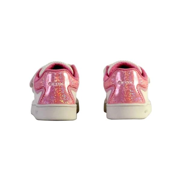 Basket med Kardborre Junior Geox Eclyper - Vit/Rosa Vit/rosa 22