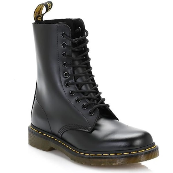 Dr. Martens 1490 Smooth Black Läder Snörstövlar för vuxna - 40