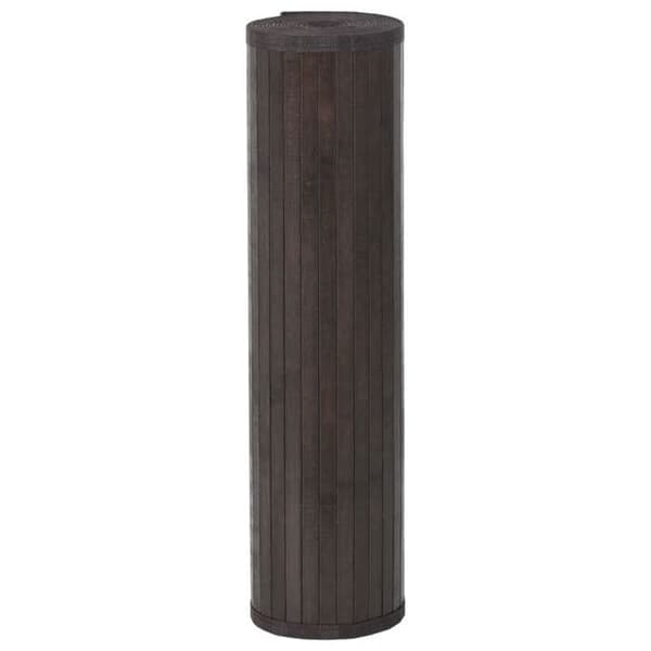 vidaXL Mörkbrun rektangulär matta 60x100 cm bambu 376833