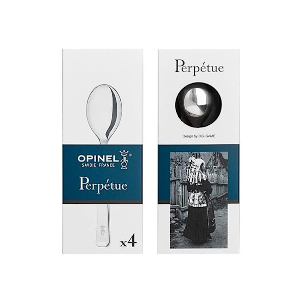 Matkapspid - Opinel - Perpetue - Rostfritt stål - Modern design - Förpackning med 4 Pengar